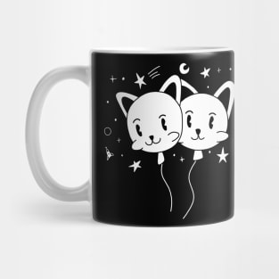 Balloon Cats in Space Mug